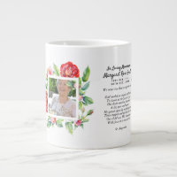 Memorial Gift For Loss of Mother PHOTO Bereavement Giant Coffee Mug