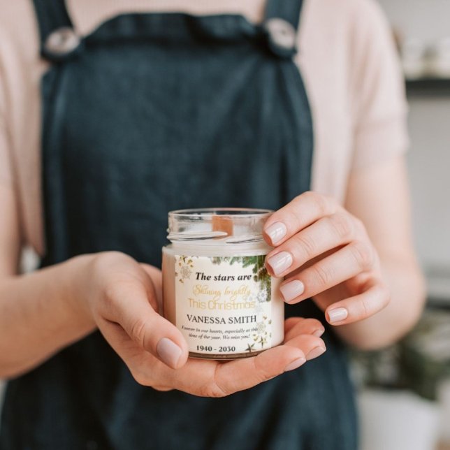 Memorial Gift Loving Memory Christmas Candle (Creator Uploaded)