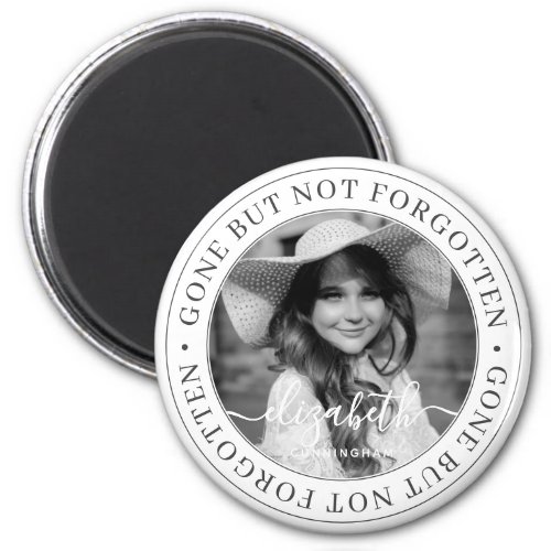 Memorial Gone But Not Forgotten Elegant Chic Photo Magnet