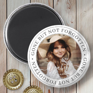 Memorial Gone But Not Forgotten Elegant Chic Photo Magnet