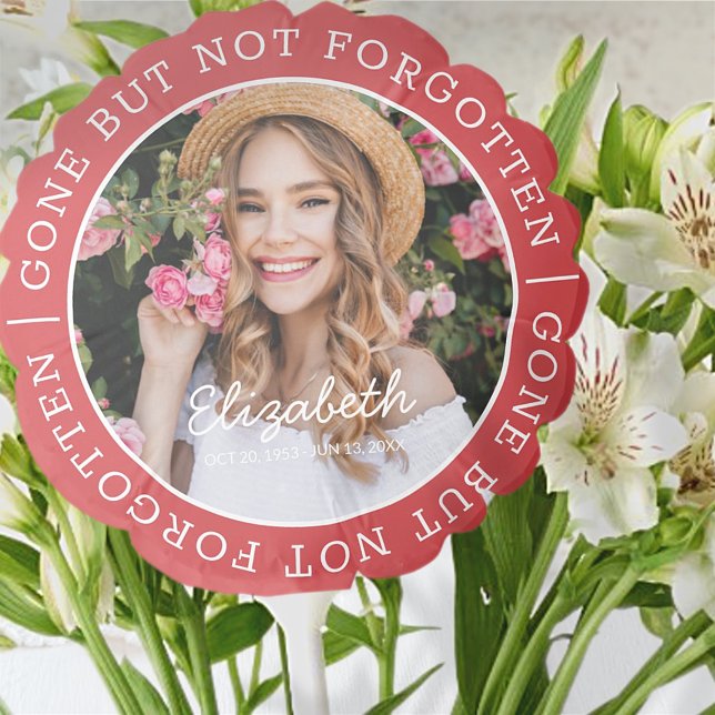 Memorial Gone But Not Forgotten Modern Photo Balloon (Creator Uploaded)