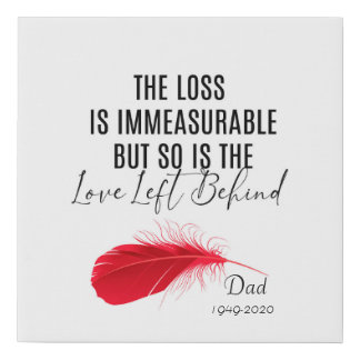 Memorial Grief Personalized Canvas