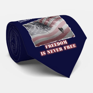 Memorial Honoring Soldier or Peace Officer Tie