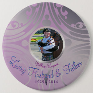 Memorial Image Mauve Button