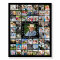 Memorial IN LOVING MEMORY 55 Photo Collage Black