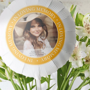 Memorial In Loving Memory Classic Custom Photo Balloon