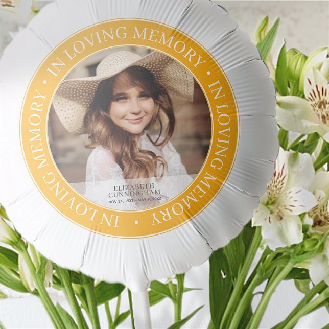 Memorial In Loving Memory Classic Custom Photo Balloon (Creator Uploaded)