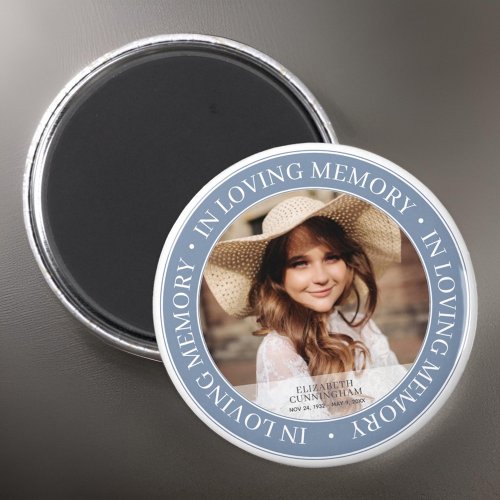 Memorial In Loving Memory Classic Custom Photo Magnet