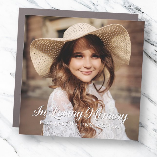 Memorial In Loving Memory Classic Elegant Photo Car Magnet (Creator Uploaded)