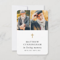 Memorial In Loving Memory Modern Simple Prayer