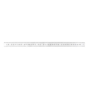 Memorial In Loving Memory Modern Simple Satin Ribbon