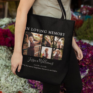 Memorial In Loving Memory Photo Collage Tote Bag