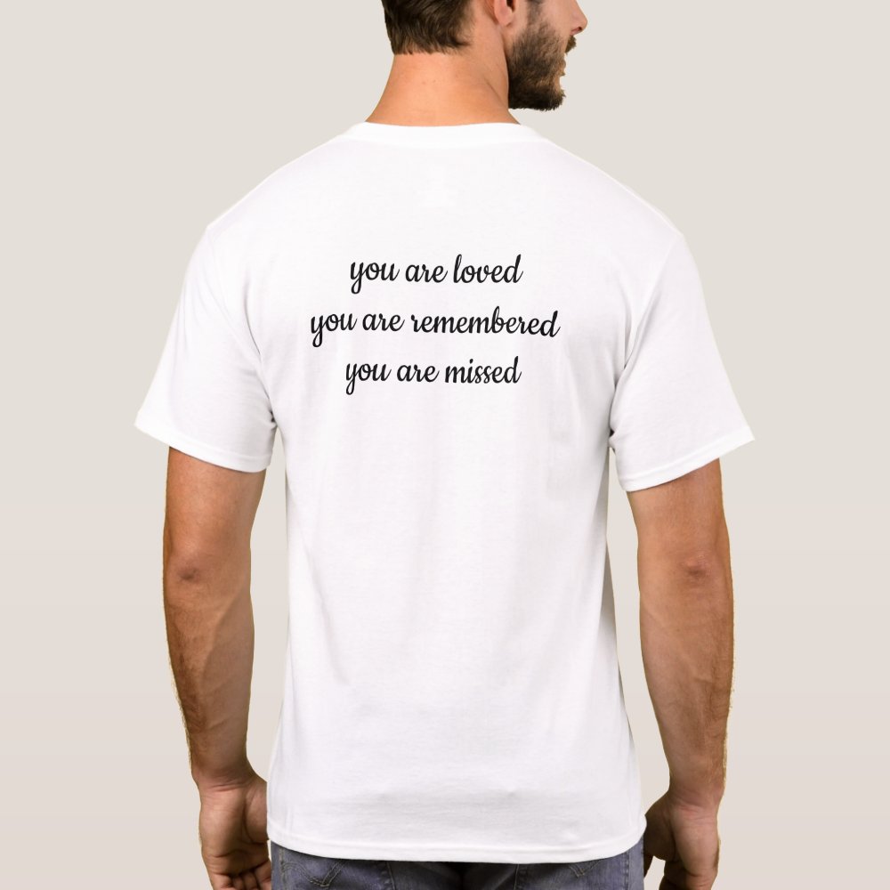 Memorial In Loving Memory Photo Personalized T-Shirt