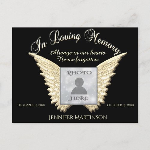 Memorial In Loving Memory Postcard