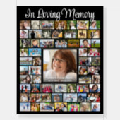Memorial IN LOVING MEMORY Script 59 Photo Collage Foam Board | Zazzle