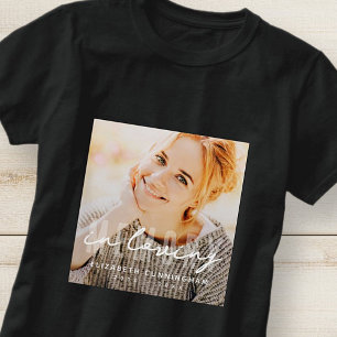 Memorial In Loving Memory Simple Elegant Photo T-Shirt