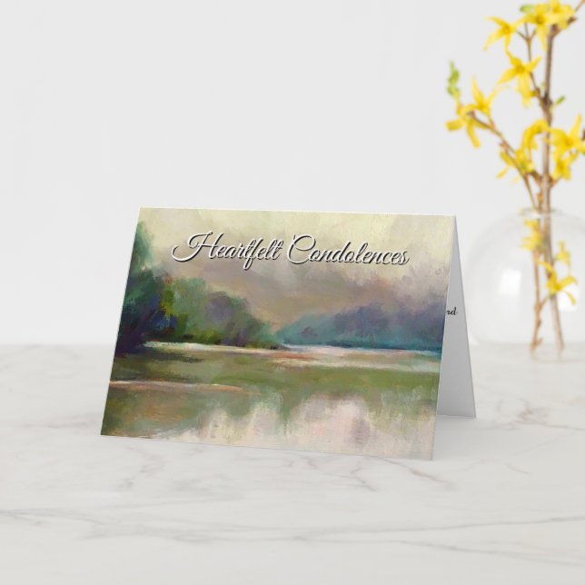 Memorial Irish Blessing Sympathy Card (Yellow Flower)