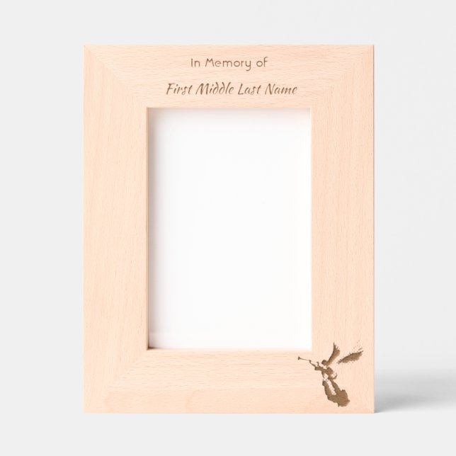 Memorial Keepsake Angel Reaching  Engraved Frames (Front)