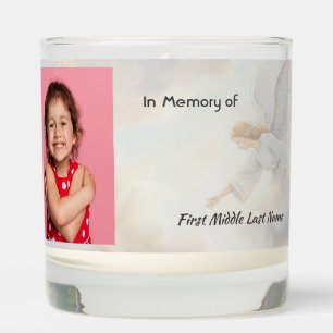 Memorial Keepsake Angel Reaching Scented Candle
