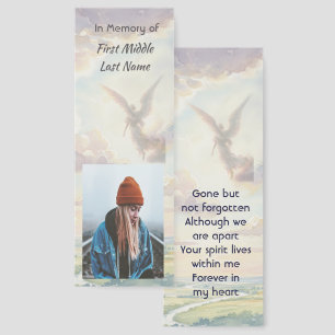Memorial Keepsake Angel Sky Clouds Bookmarks