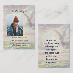Memorial Keepsake Angel Sky Clouds Business Card