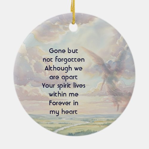 Memorial Keepsake Angel Sky Clouds