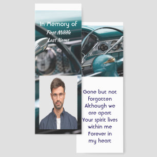 Memorial Keepsake Antique Cars Auto  Bookmarks