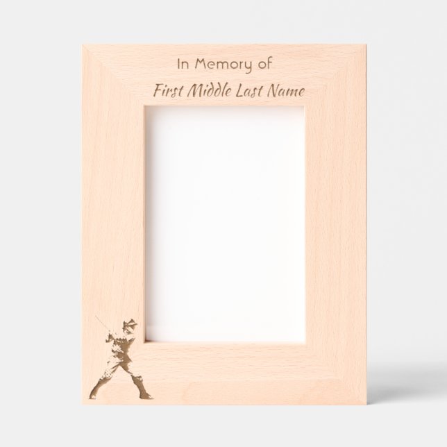 Memorial Keepsake Baseball Softball  Engraved Frames (Front)