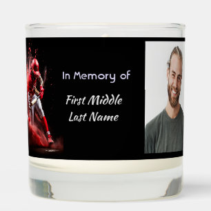 Memorial Keepsake Baseball Softball Scented Candle
