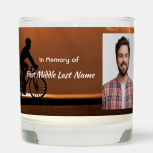 Memorial Keepsake Biking Cycling Bike Scented Candle