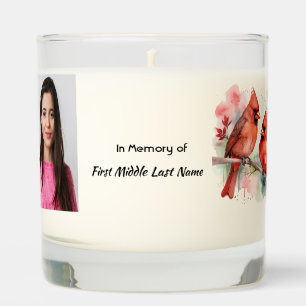 Memorial Keepsake Cardinal Bird Scented Candle