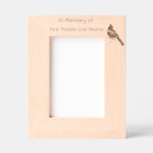 Memorial  Keepsake Cardinal Red Bird