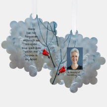 Memorial  Keepsake Cardinal Red Bird