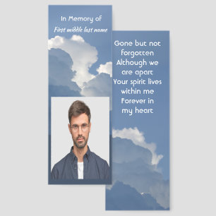 Memorial Keepsake Clouds Sky Heavenly Bookmarks