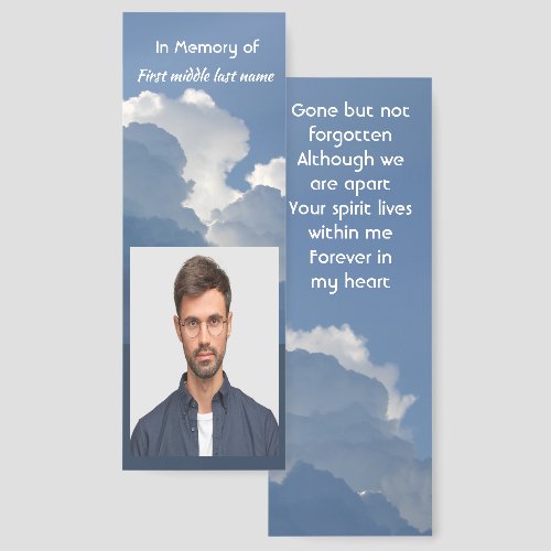 Memorial Keepsake Clouds Sky Heavenly