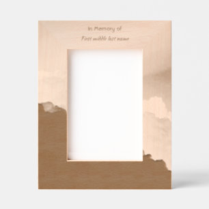 Memorial Keepsake Clouds Sky Heavenly Engraved Frames