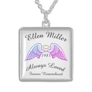 Memorial Keepsake Custom Pendant Lavender Pink