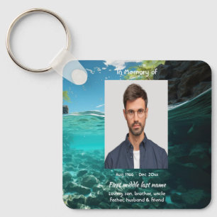 Memorial Keepsake  Deep Sea Diving Diver Keychain