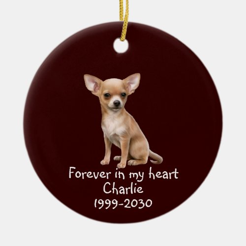 Memorial Keepsake Dog Pet Animal Customize Ceramic Ceramic Ornament