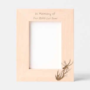 Memorial Keepsake Dragonfly Watercolor Engraved Frames