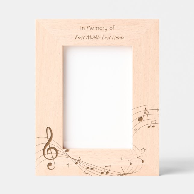 Memorial Keepsake Drummer Drums Band  Engraved Frames (Front)