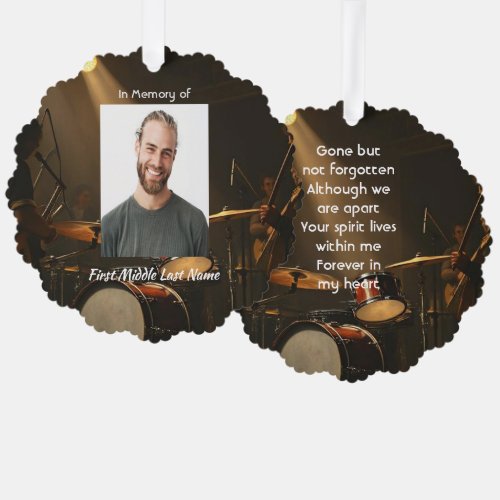 Memorial Keepsake Drummer Drums Band 