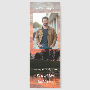 Memorial Keepsake Evening Sunset Lake Sky Reflect Bookmarks