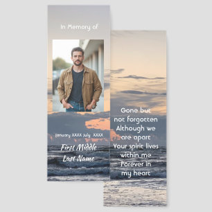 Memorial Keepsake Evening Sunset Lake Sky Reflect Bookmarks