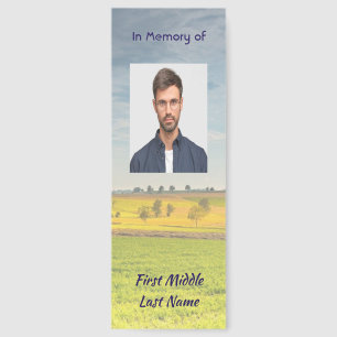 Memorial keepsake Farm Crop Prairie Bookmarks