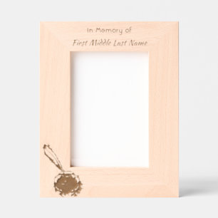 Memorial Keepsake Feather Pen Engraved Frames