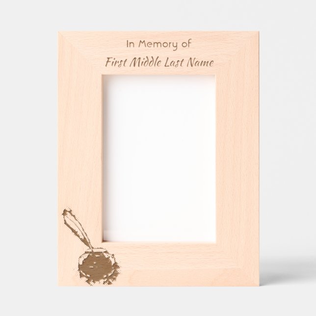 Memorial Keepsake Feather Pen  Engraved Frames (Front)