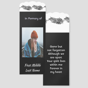 Memorial Keepsake Feather Tribal Boho Bookmarks
