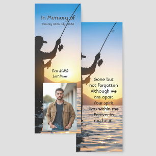 Memorial Keepsake Fisherman Fishing Fish Bookmarks
