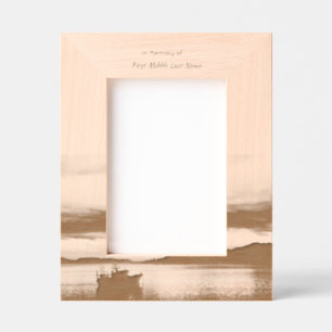 Memorial Keepsake Fishing Boat Fisherman Engraved Frames